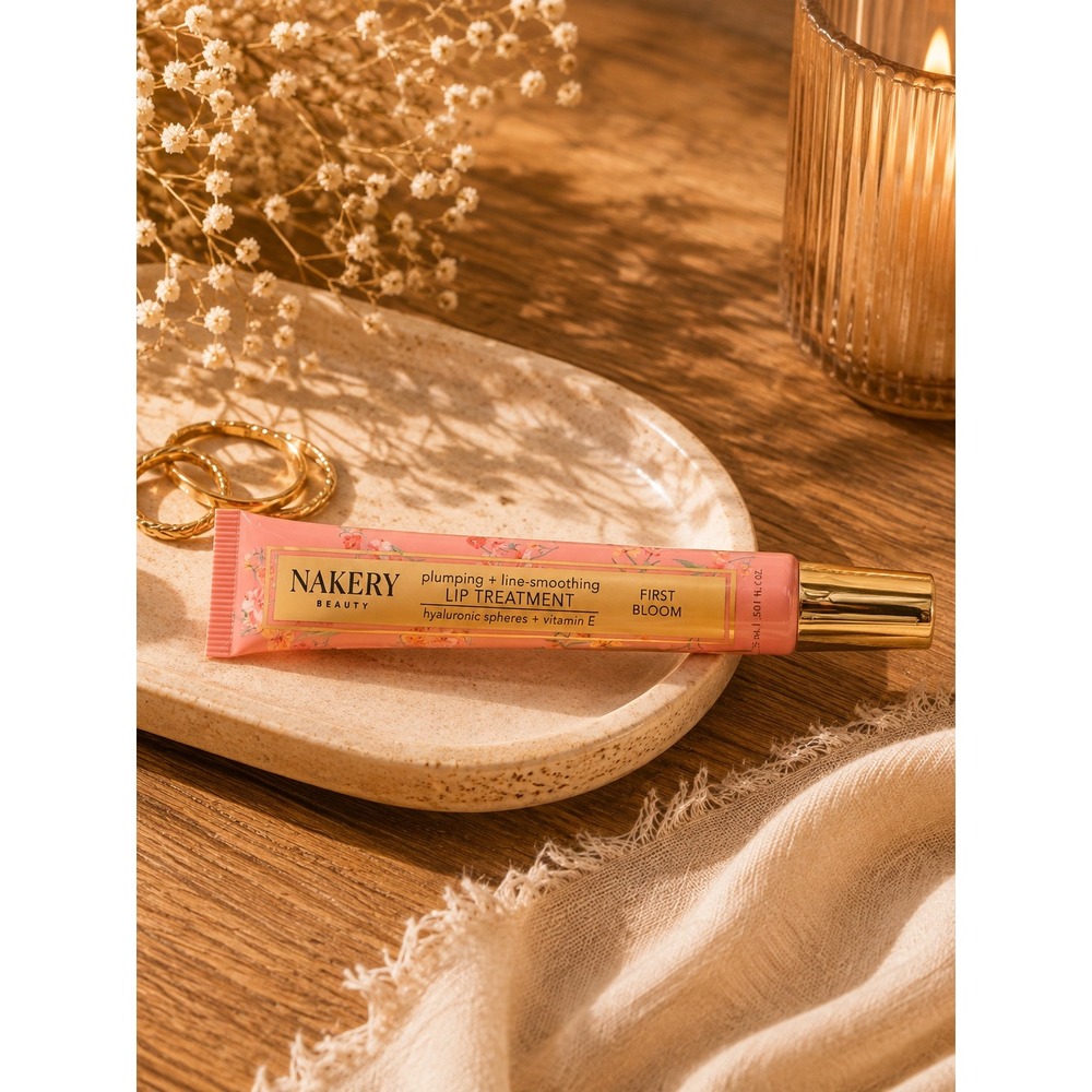 Nakery Beauty Plumping Line-Smoothing Lip Treatment First Bloom 15ml .50oz